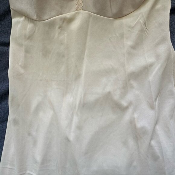 Vintage Vanity Fair Cream Chemise Slip on Gown Adjustable Straps Size Small - Picture 9 of 12